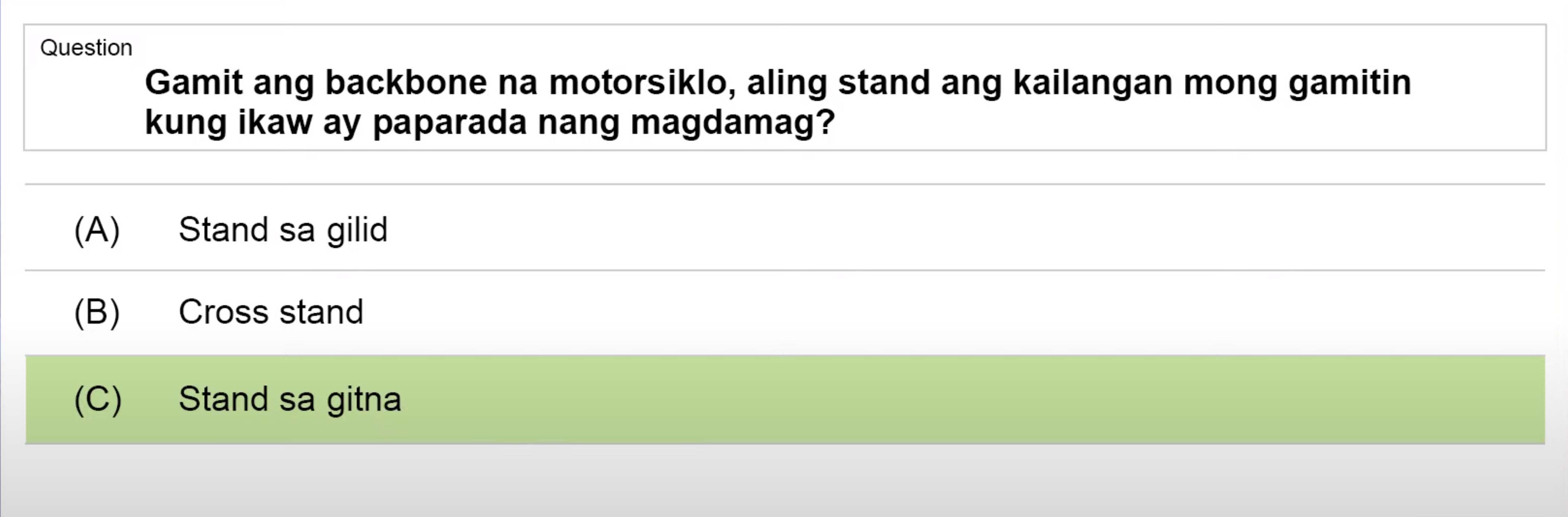 LTO Tagalog non pro exam reviewer motorcycle (53)