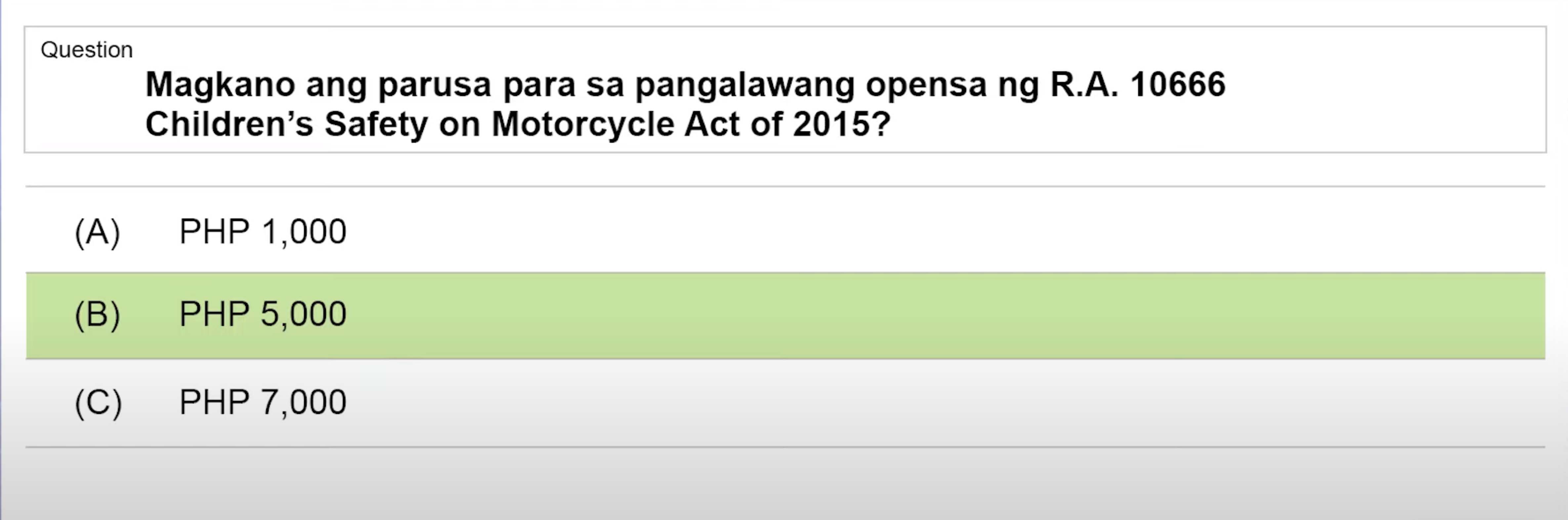 LTO Tagalog non pro exam reviewer motorcycle (30)