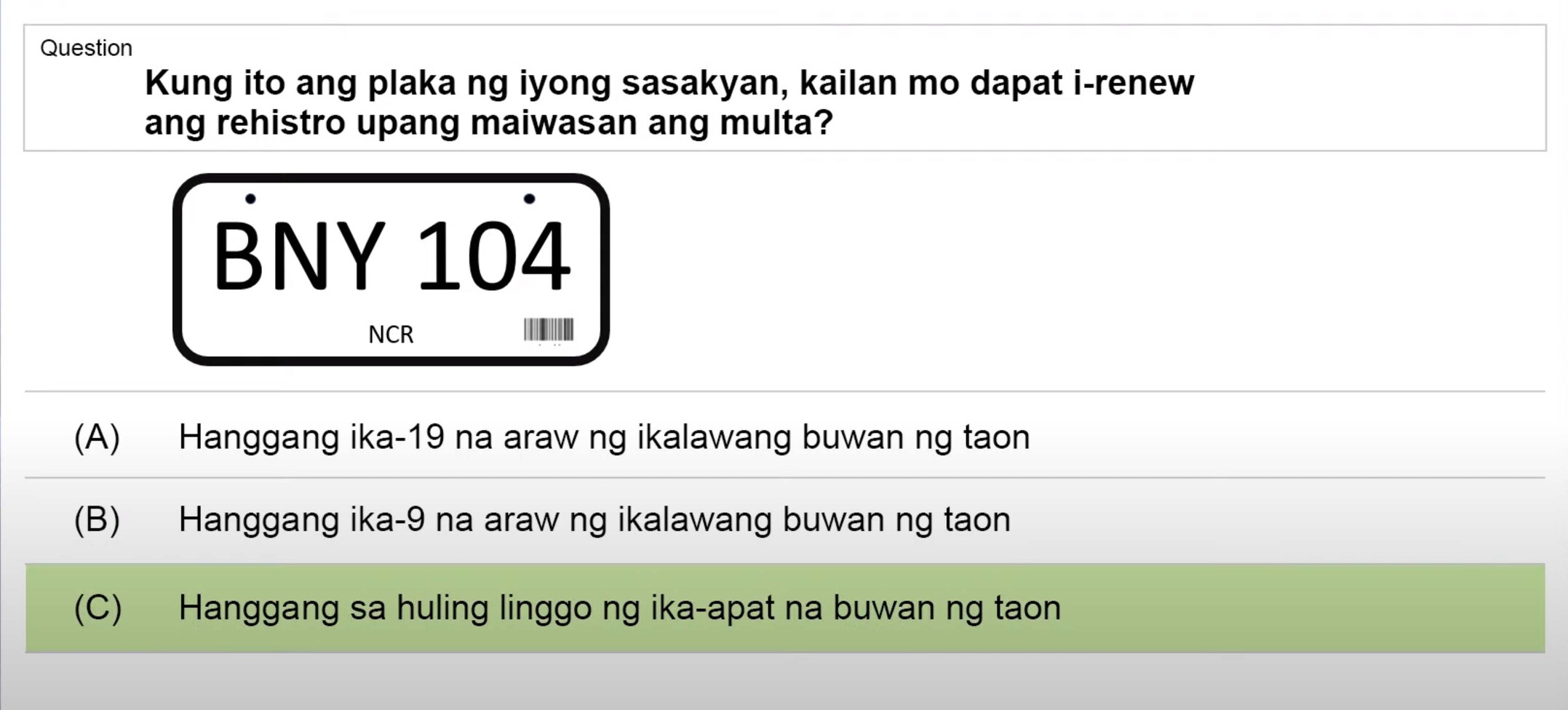 LTO Tagalog non pro exam reviewer motorcycle (59)