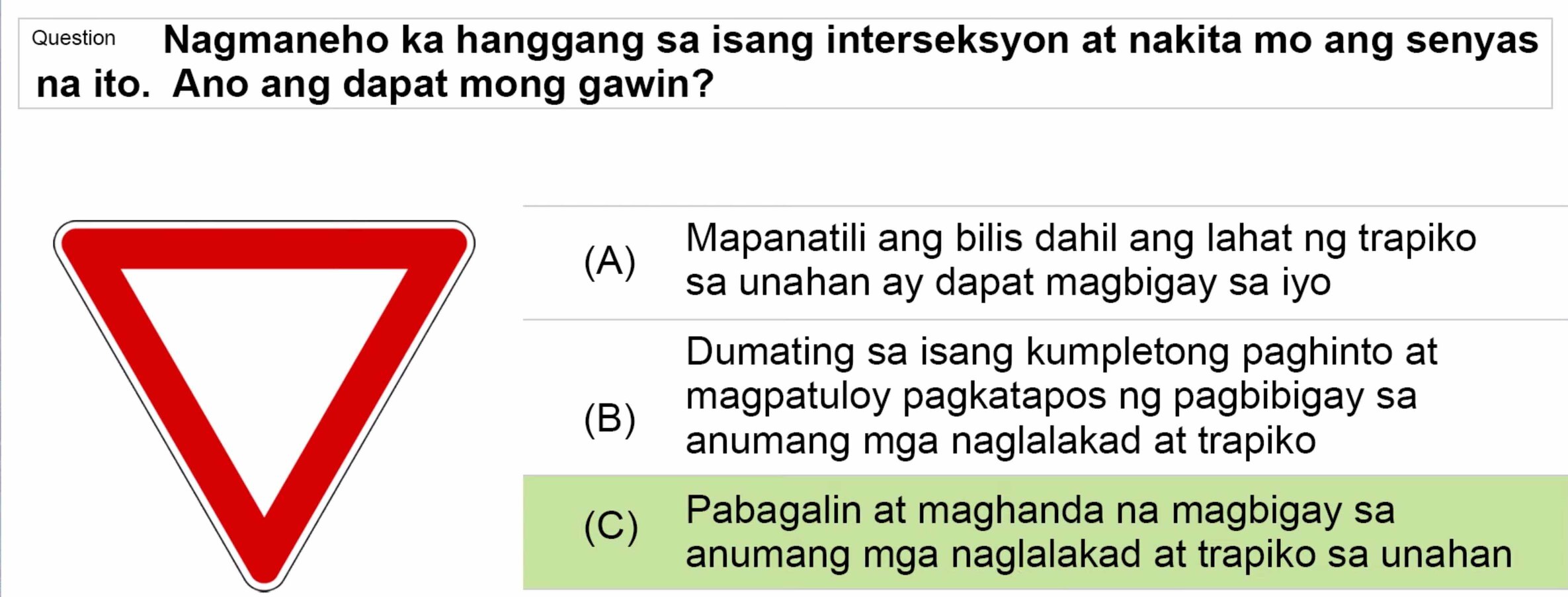LTO Tagalog non professional exam reviewer motorcycle 1 (59)