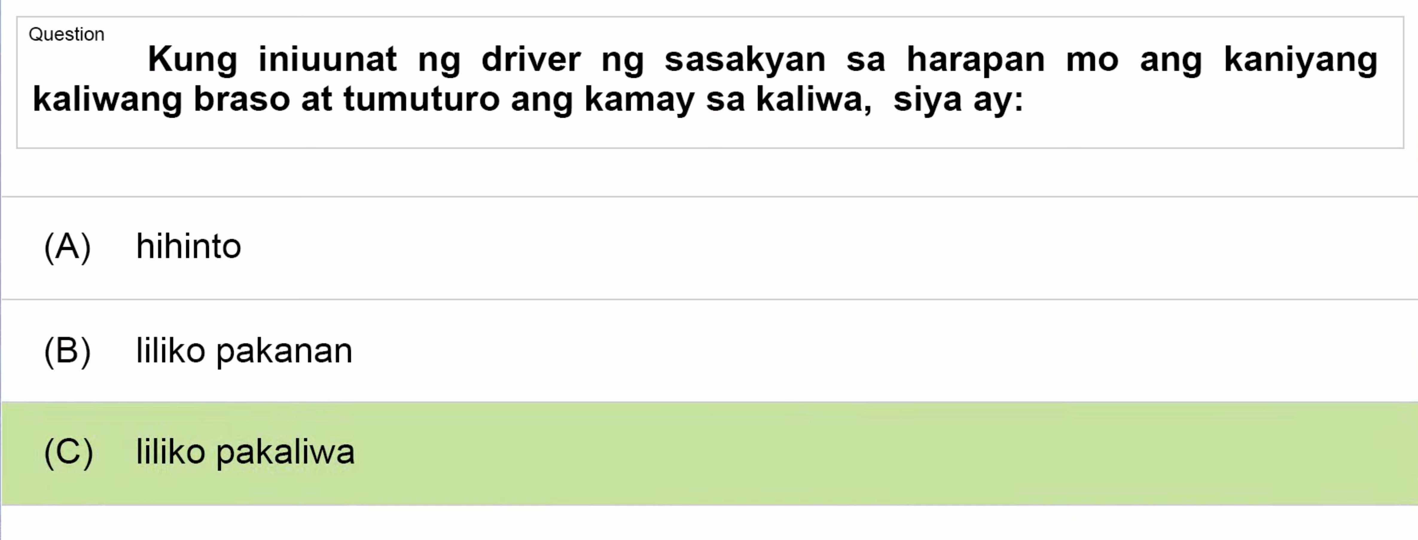 LTO Tagalog non professional exam reviewer light vehicle 2 (23)