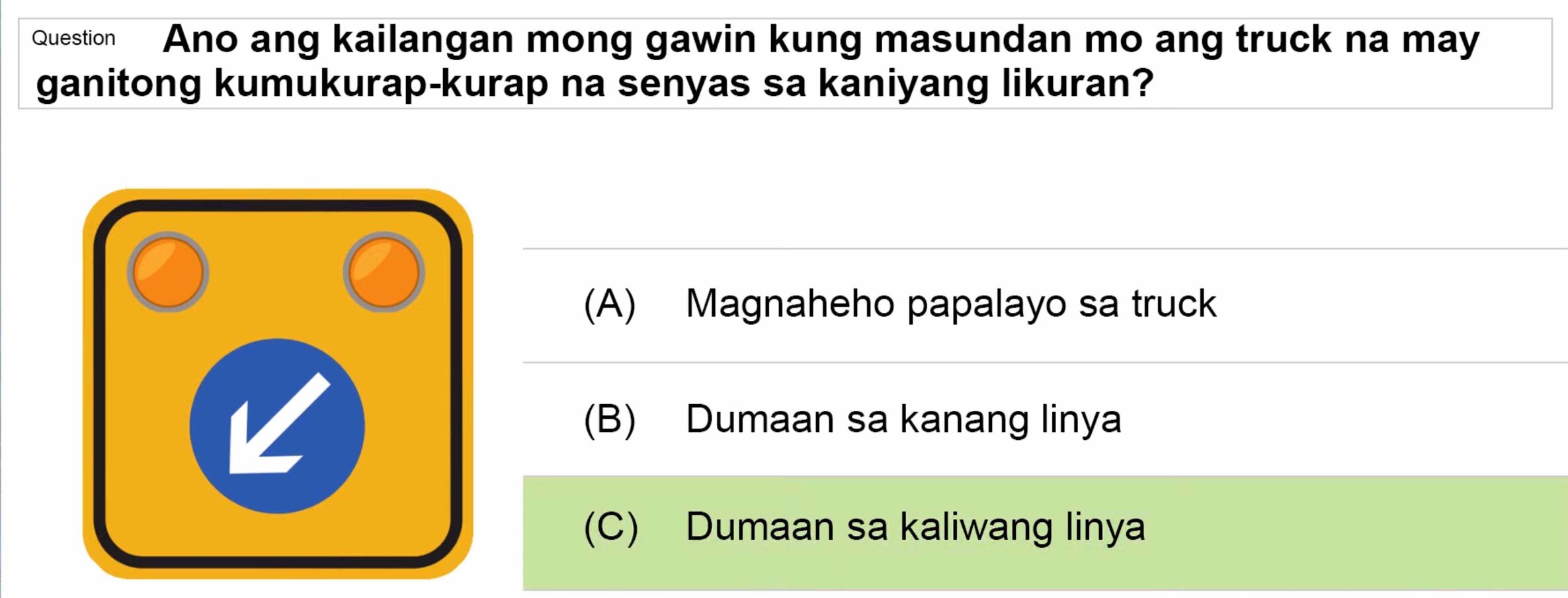 LTO Tagalog non professional exam reviewer light vehicle 3 (46)