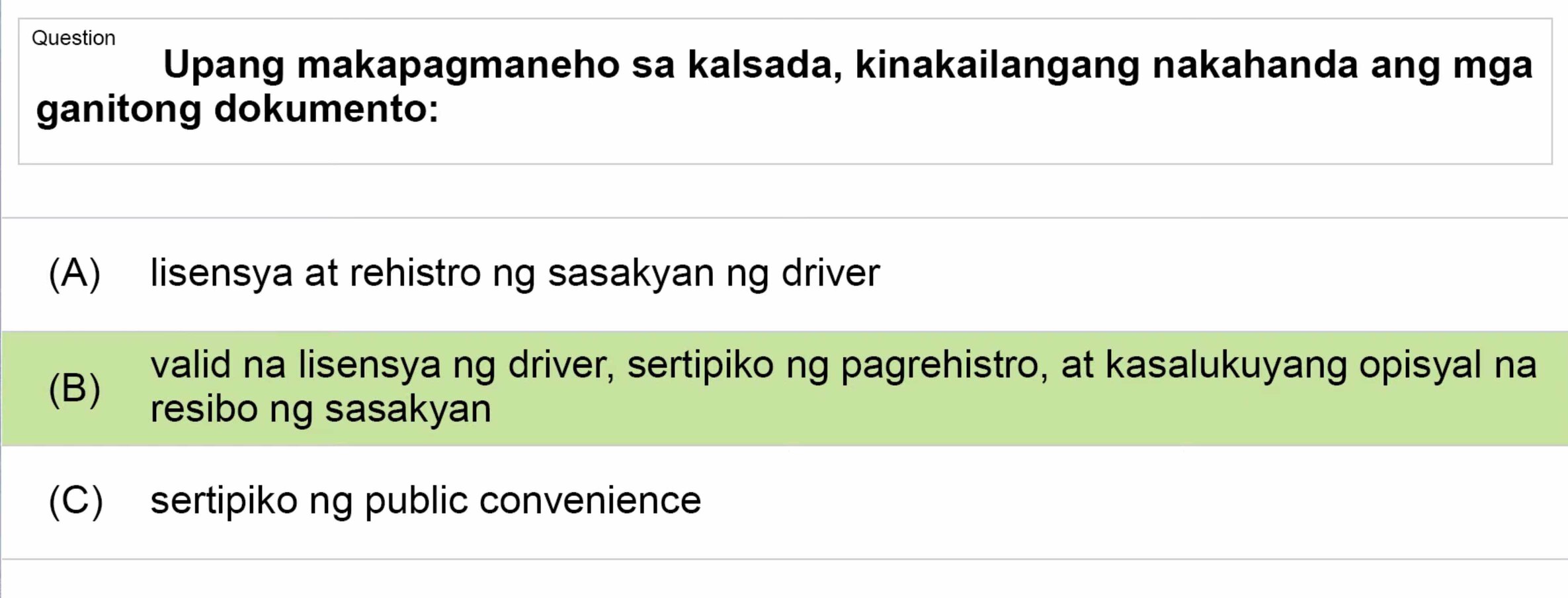 LTO Tagalog non professional exam reviewer motorcycle 1 (8)
