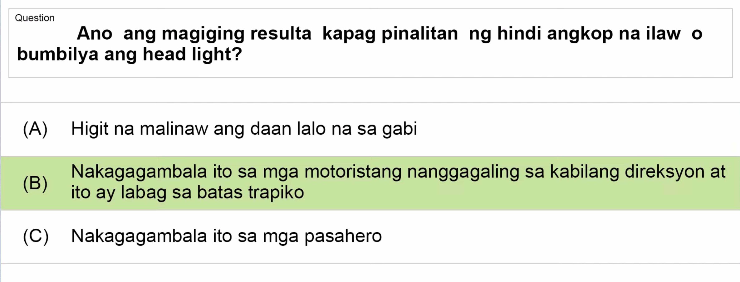 LTO Tagalog non professional exam reviewer light vehicle 2 (11)
