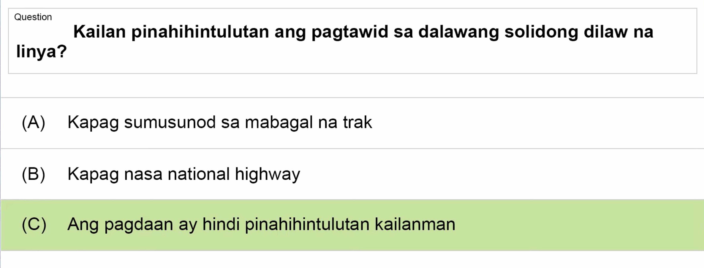 LTO Tagalog non professional exam reviewer light vehicle 2 (13)