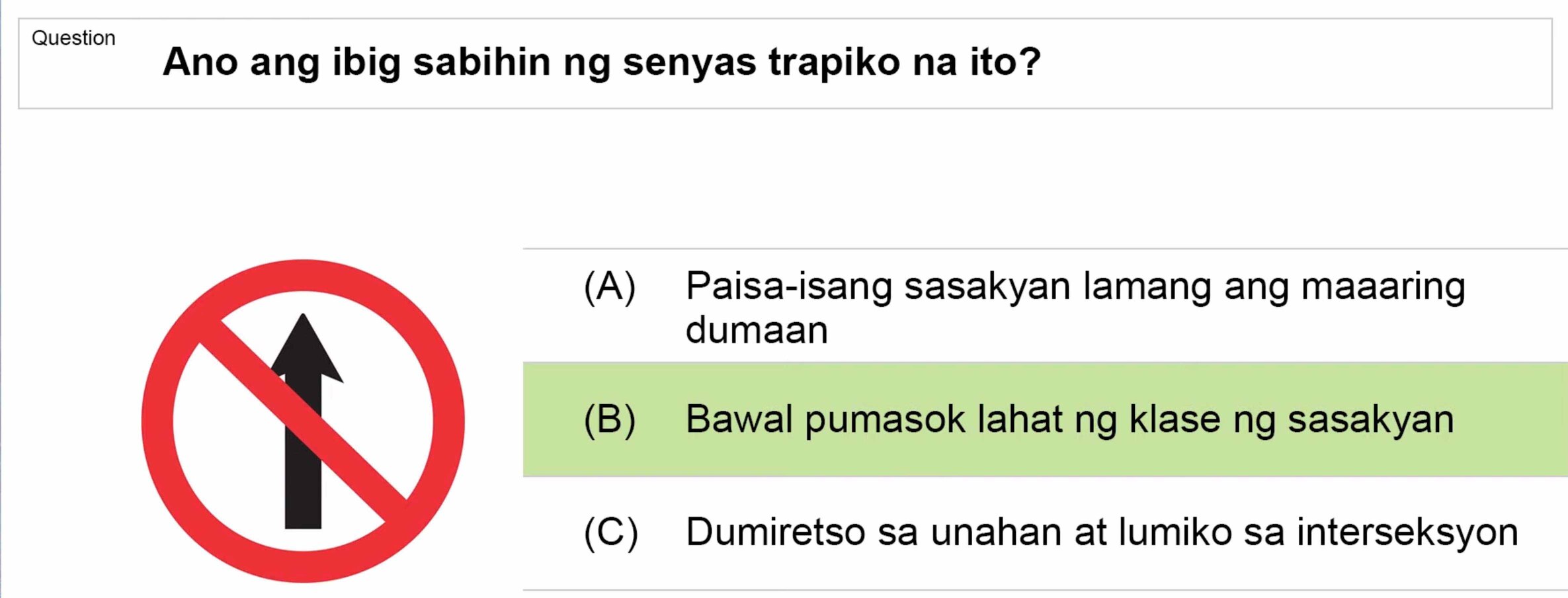 LTO Tagalog non professional exam reviewer light vehicle 3 (43)