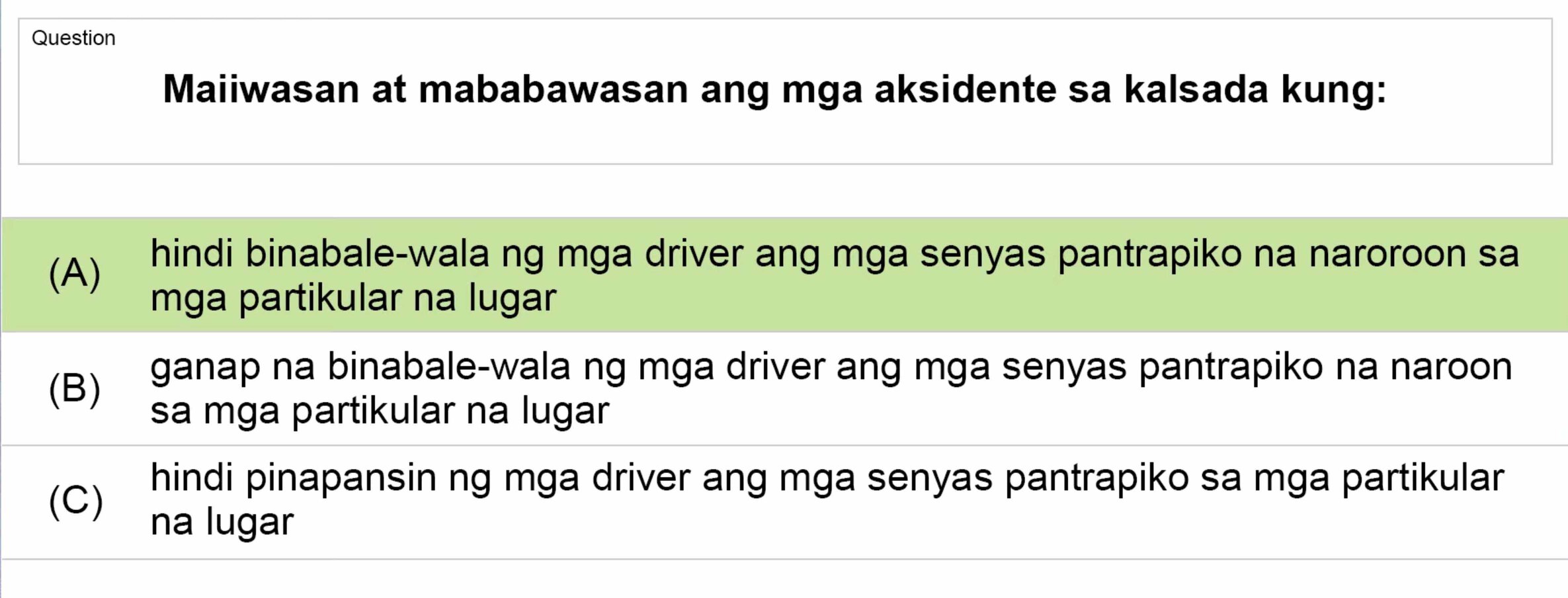 LTO Tagalog non professional exam reviewer motorcycle 1 (10)