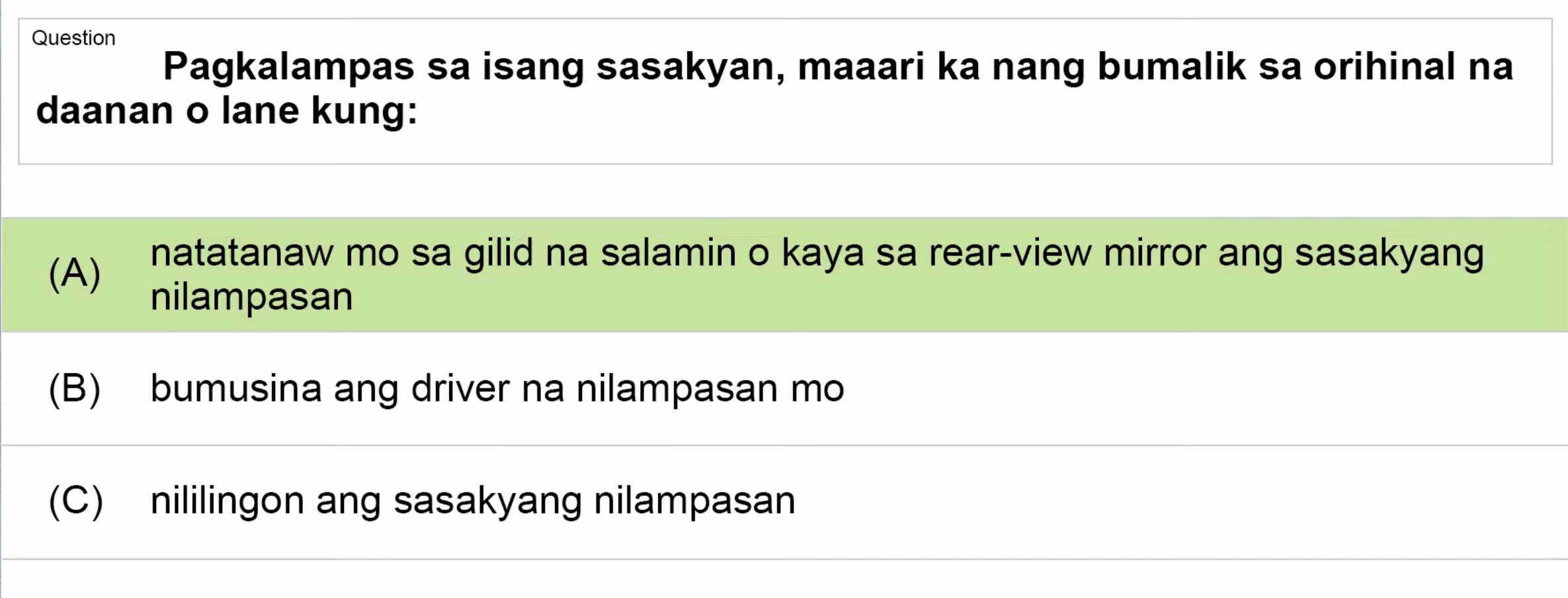 LTO Tagalog non professional exam reviewer light vehicle 2 (32)