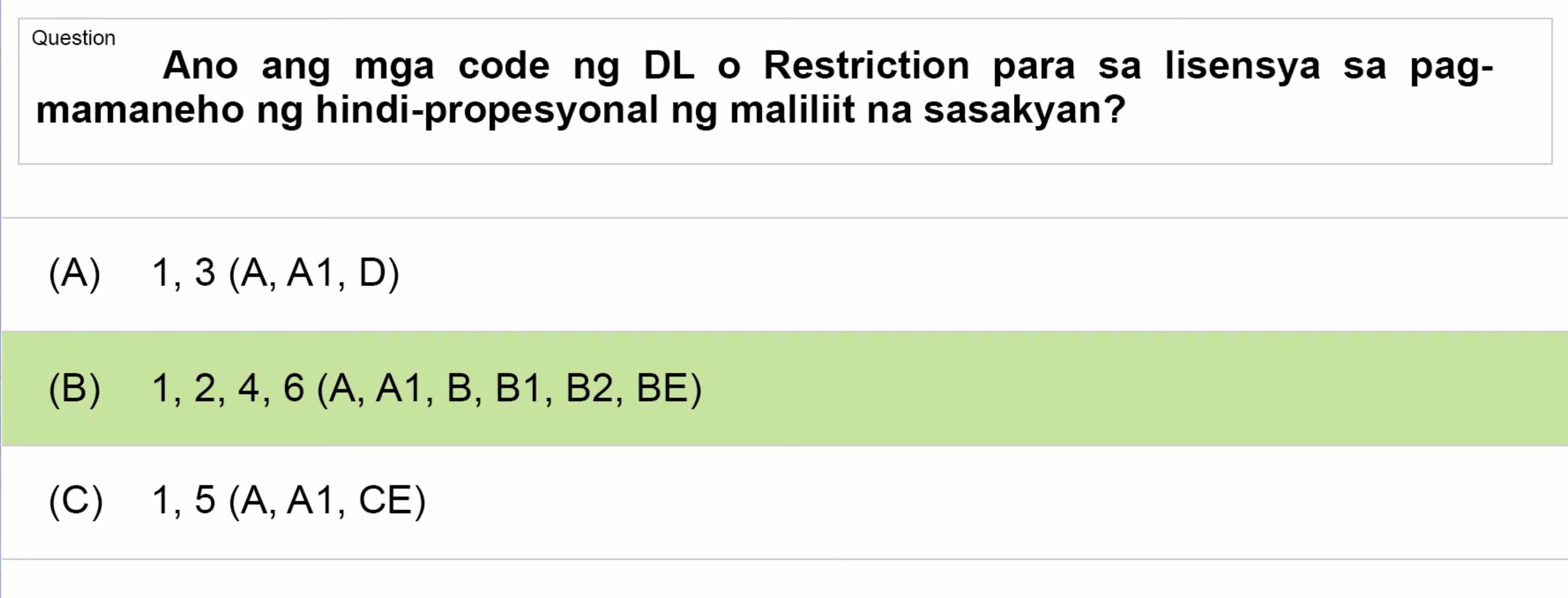 LTO Tagalog non professional exam reviewer light vehicle 3 (6)
