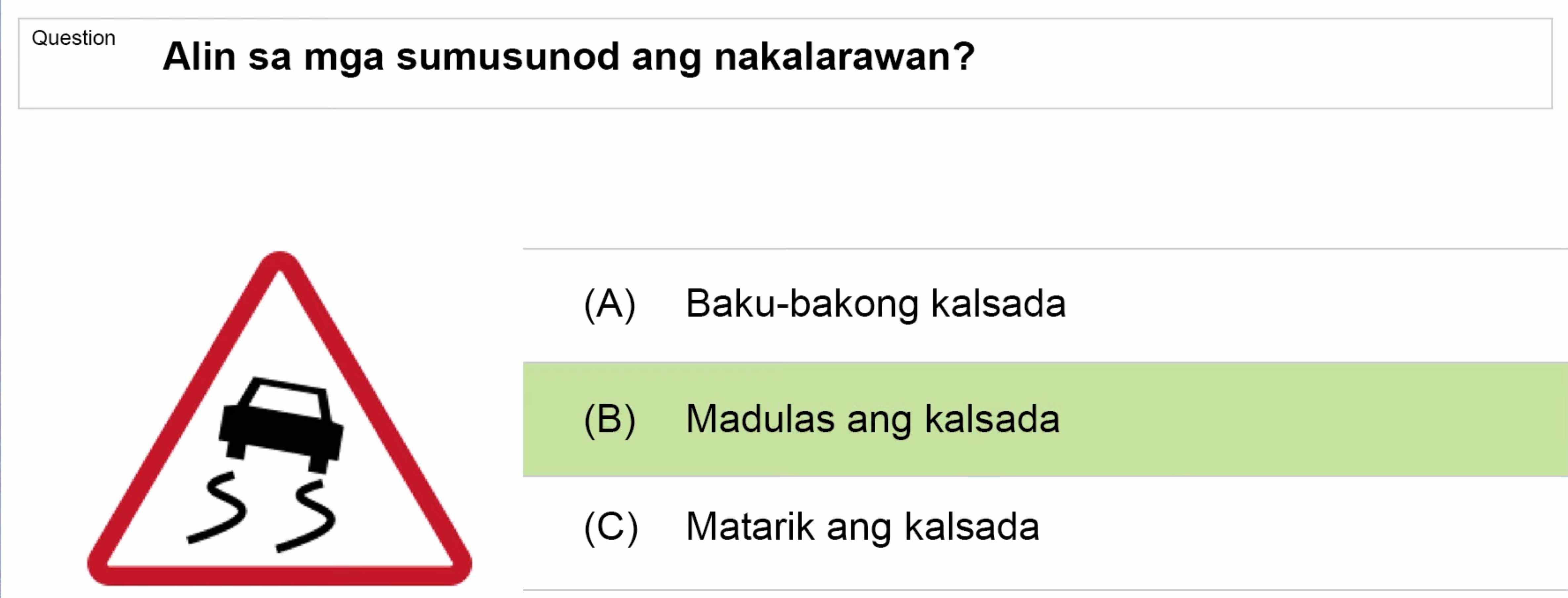 LTO Tagalog non professional exam reviewer light vehicle 3 (52)