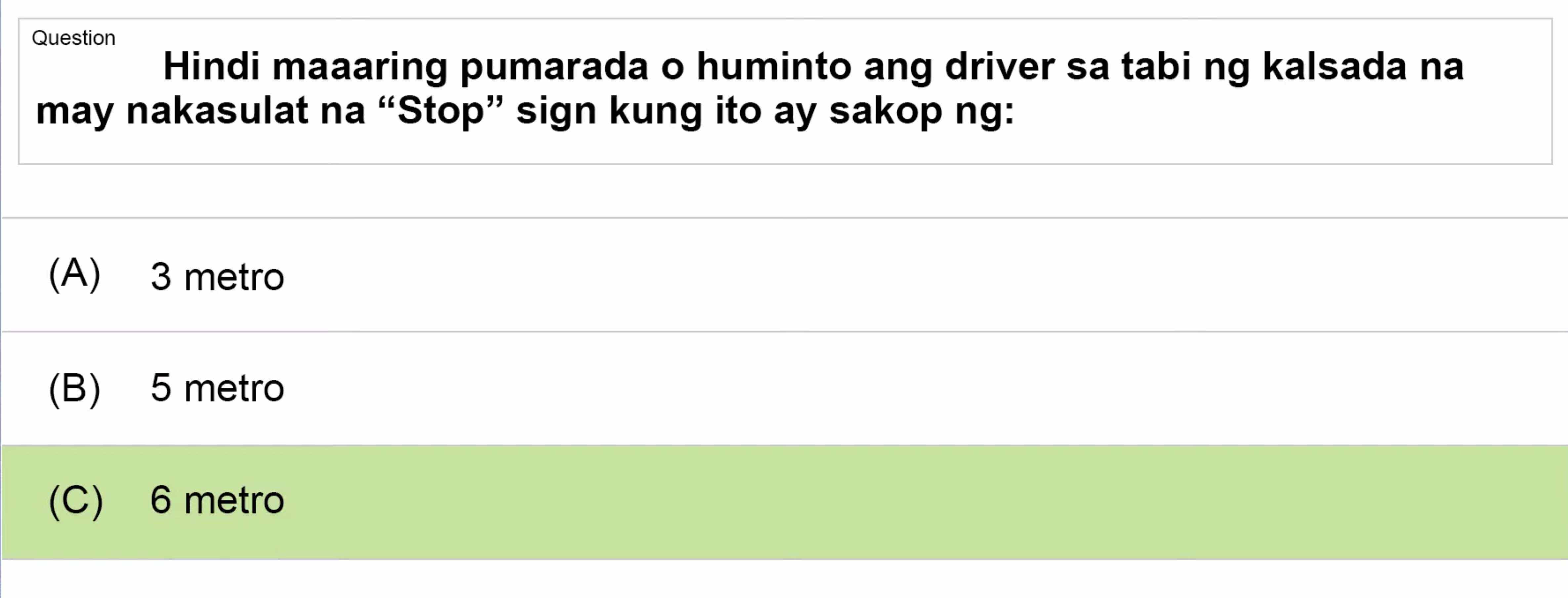 LTO Tagalog non professional exam reviewer motorcycle 1 (32)