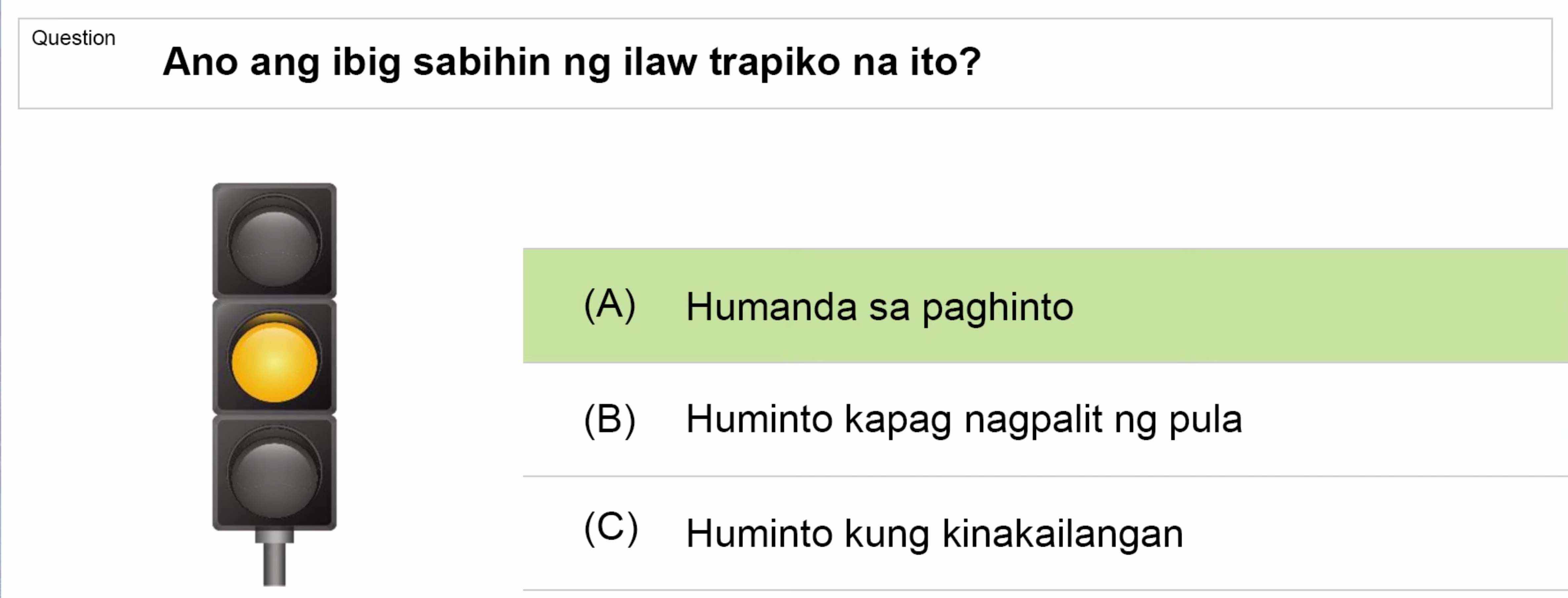 LTO Tagalog non professional exam reviewer motorcycle 1 (19)